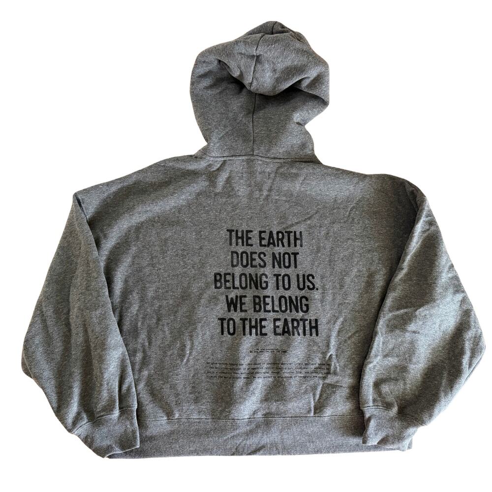 Spiritual Gangster Earth Bel Air Cotton Hoodie Womens L Heather Grey NWT - Picture 3 of 6